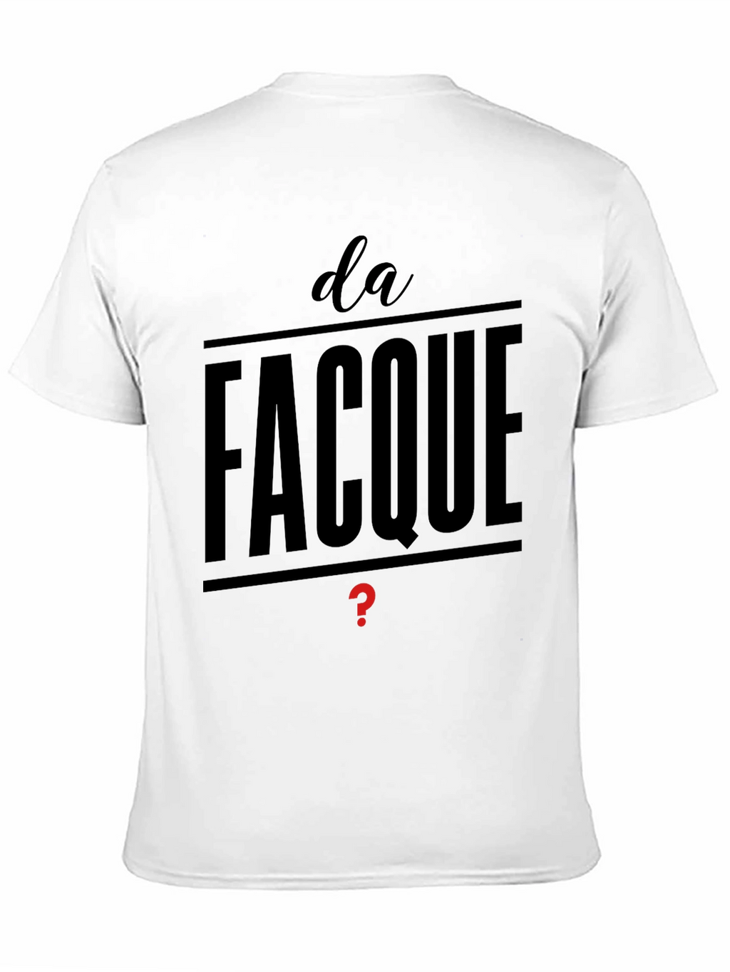 Da Facque Mens Black T-Shirt