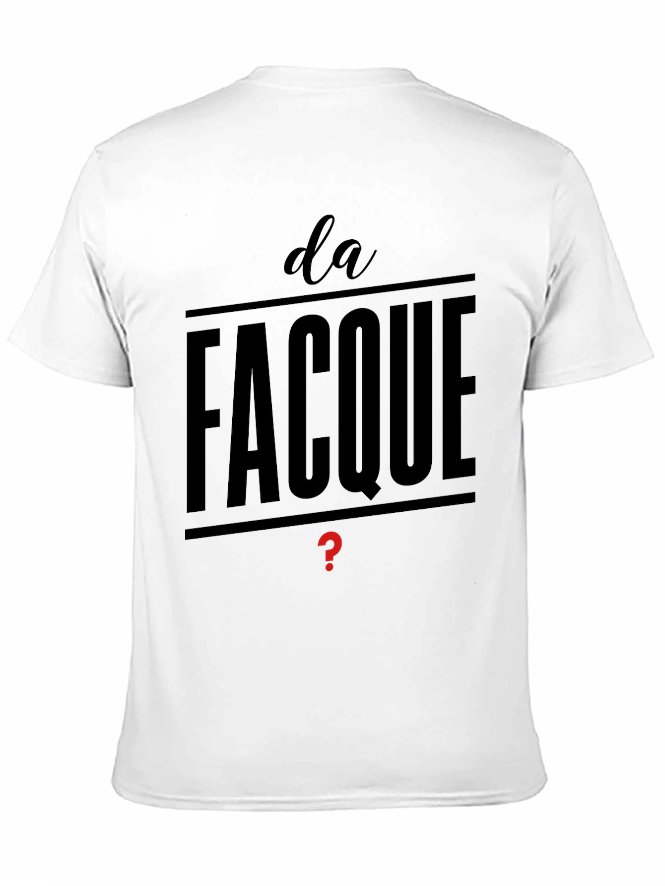Da Facque Mens Black T-Shirt