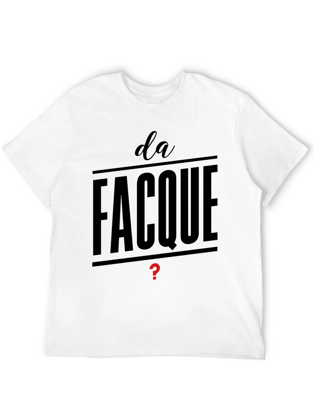 Da Facque Mens Black T-Shirt
