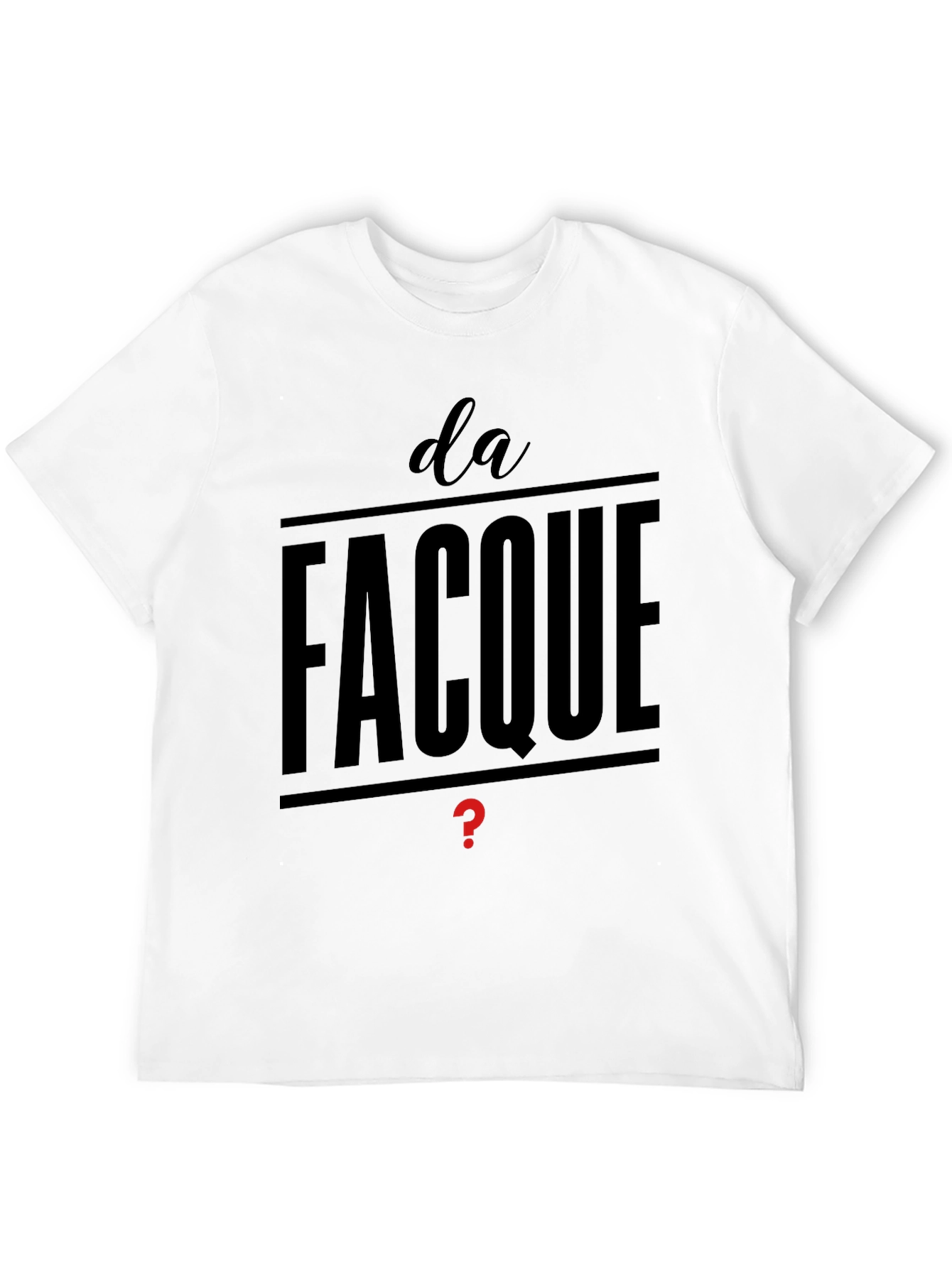 Da Facque Mens Black T-Shirt