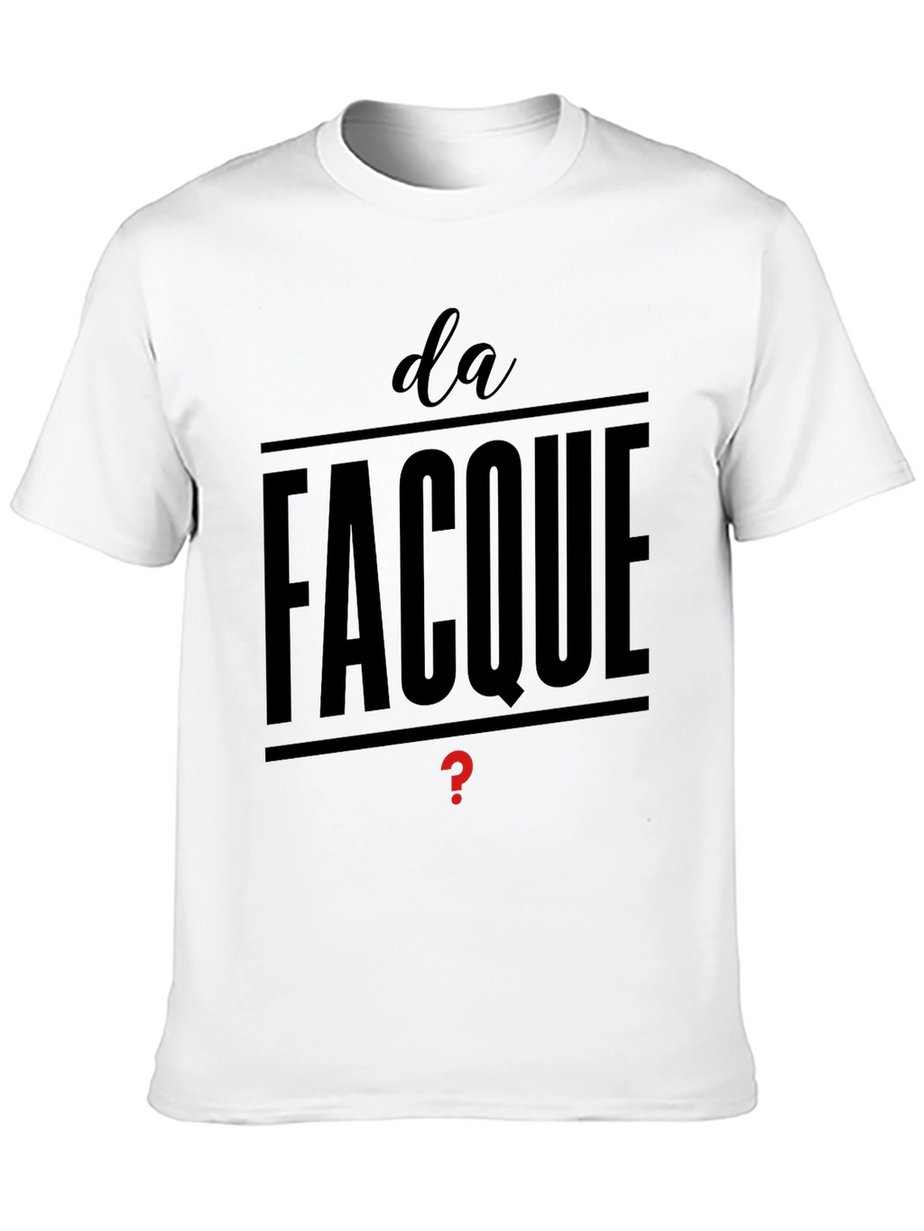 Da Facque Mens Black T-Shirt