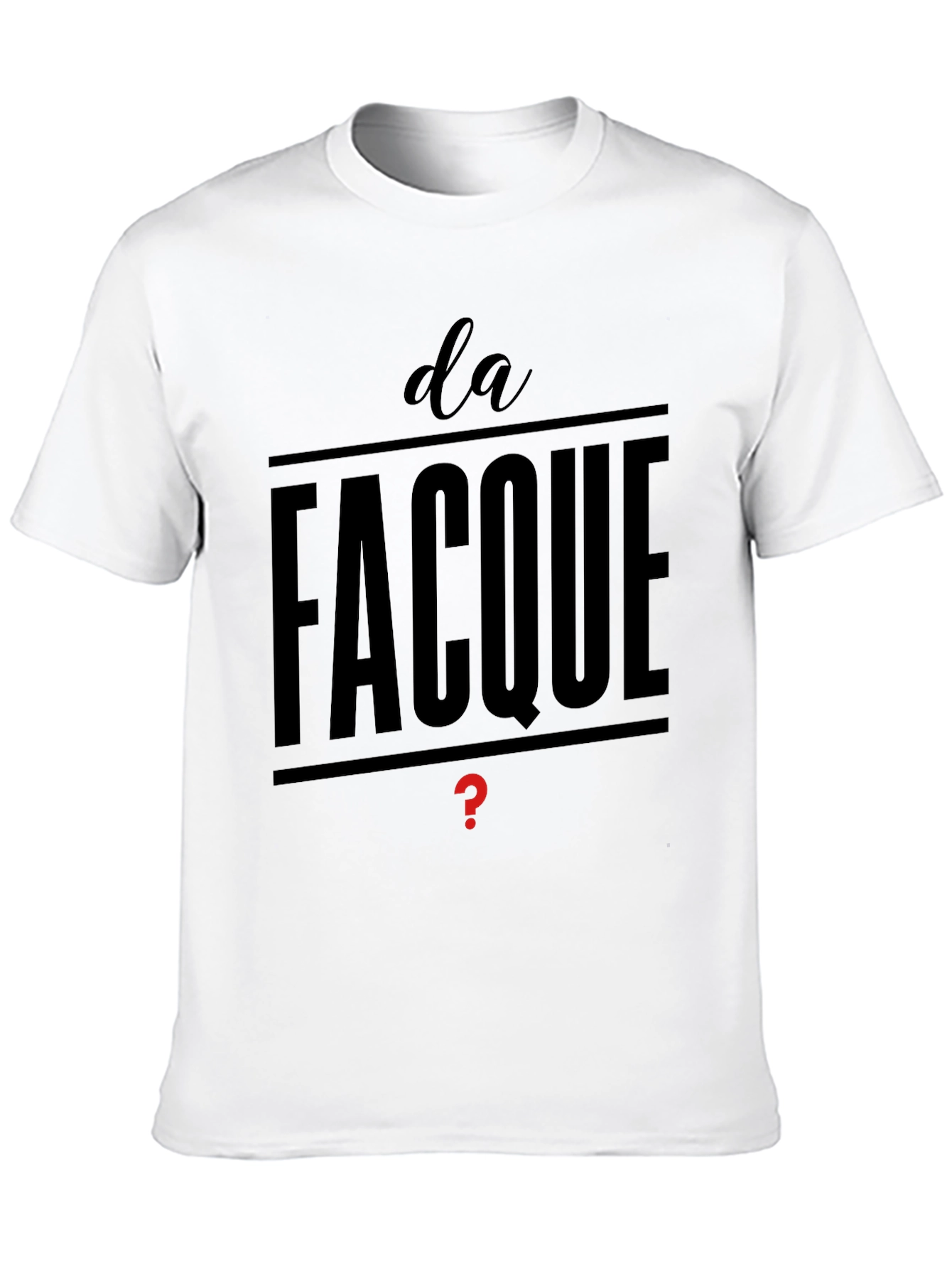 Da Facque Mens Black T-Shirt