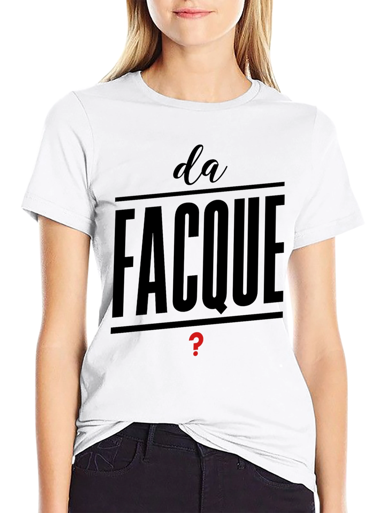 Da Facque Mens Black T-Shirt