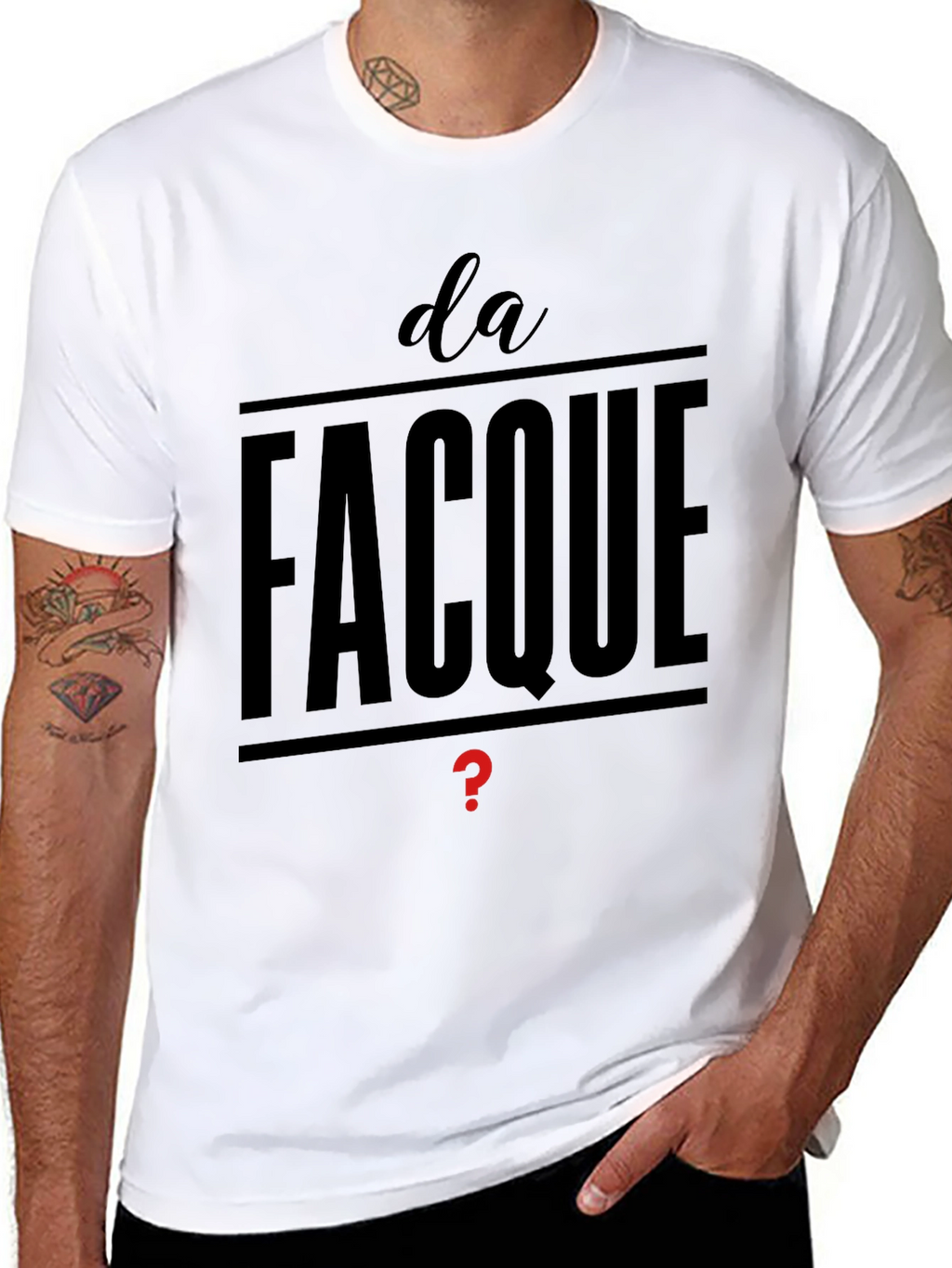 Da Facque Mens Black T-Shirt