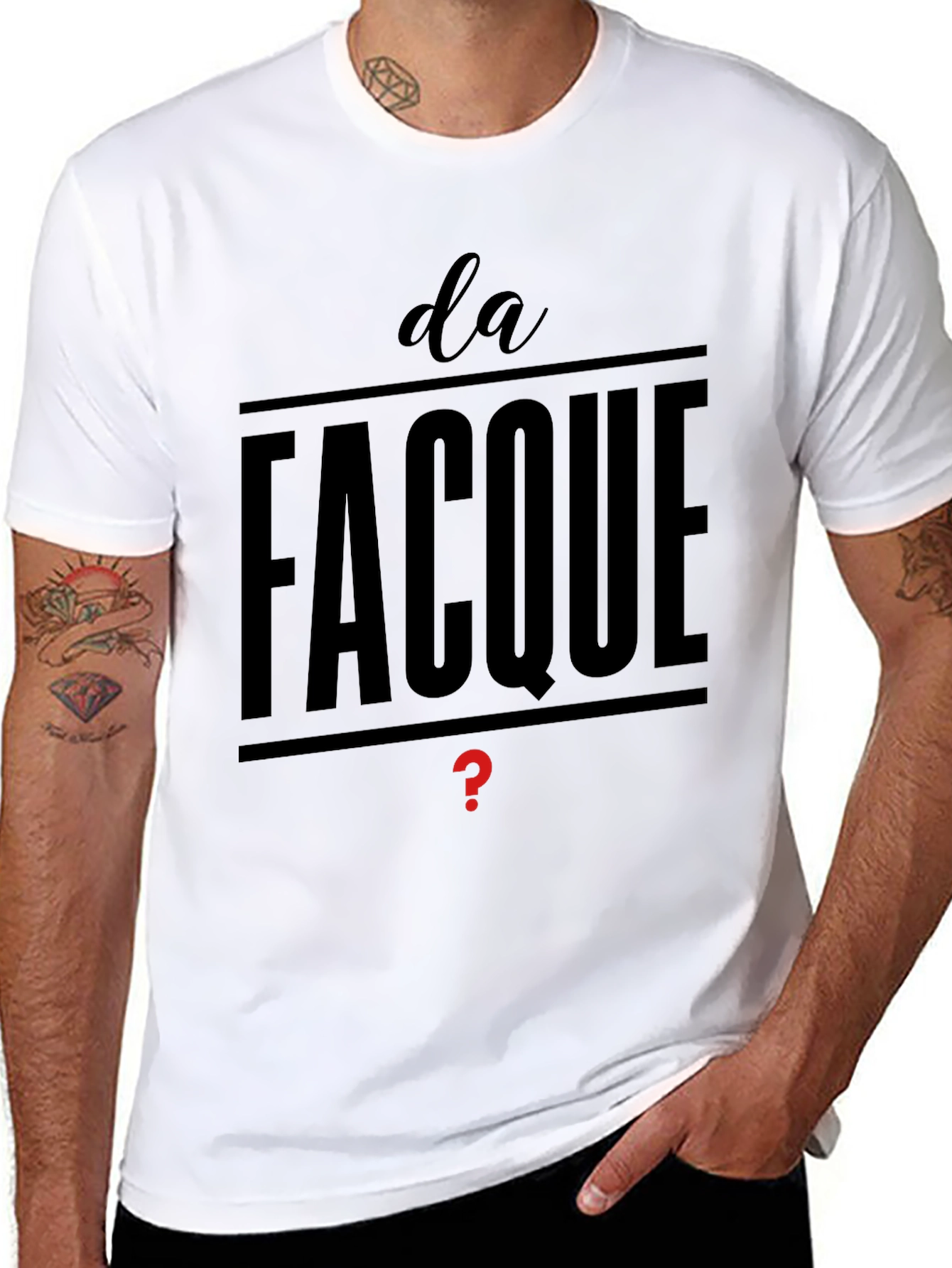 Da Facque Mens Black T-Shirt