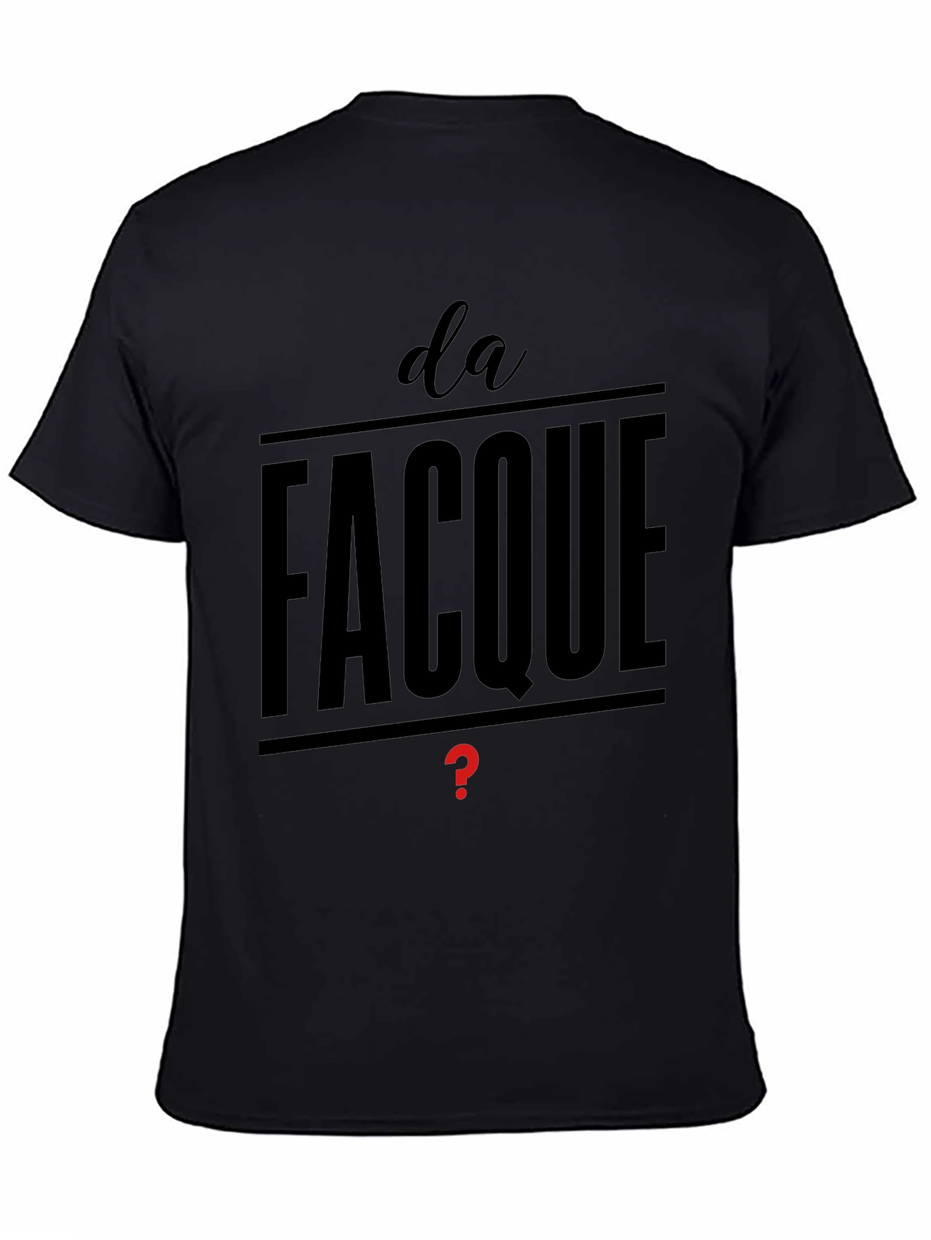 Da Facque Mens Black T-Shirt