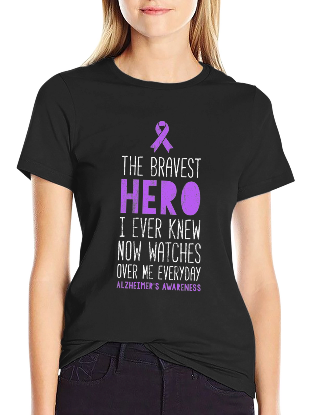 Alzheimers Awareness T-Shirt - Hero Tribute