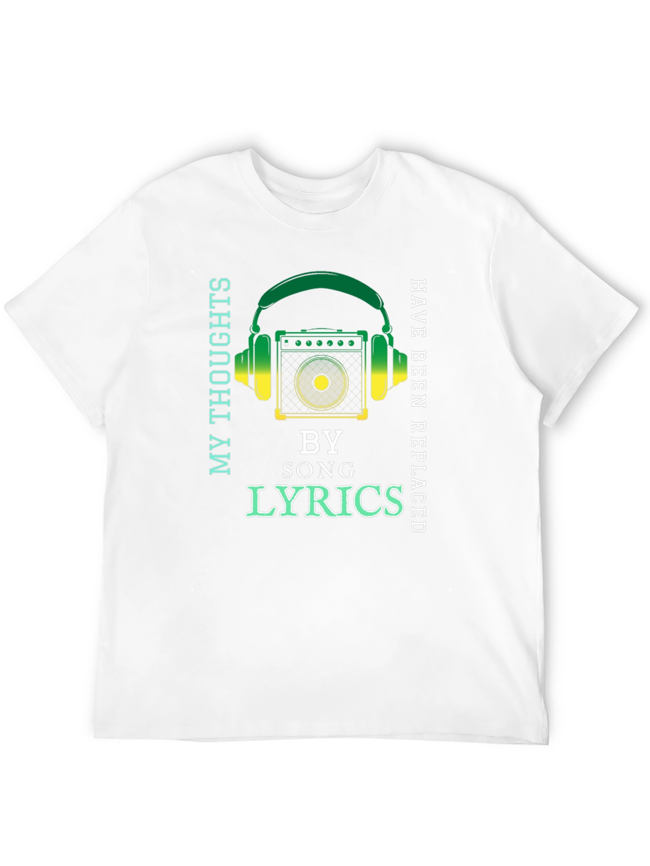 Music Lover T-Shirt - My Thoughts Lyrics Design