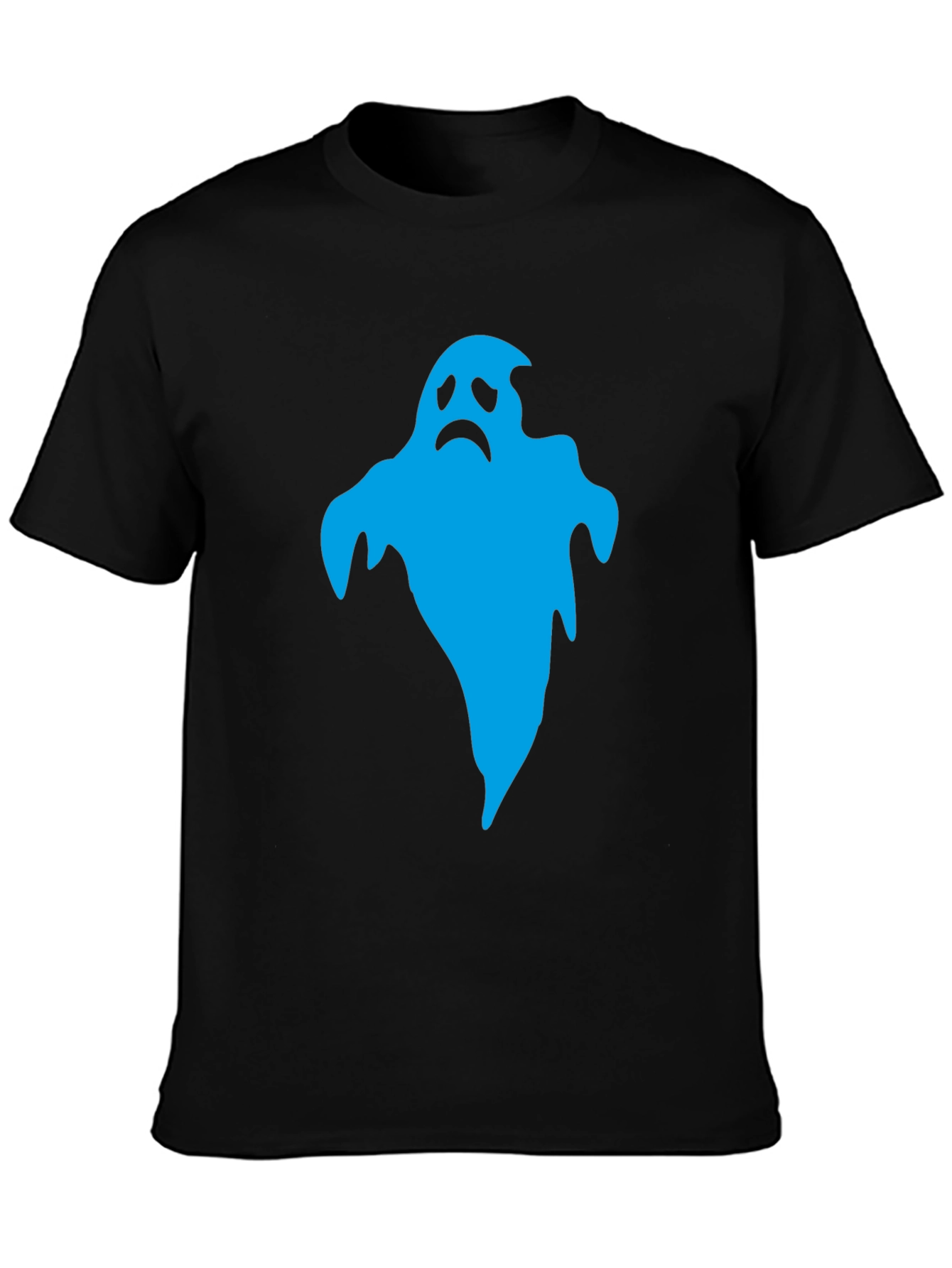 Sad Ghost Graphic T-Shirt - Mens Black Tee
