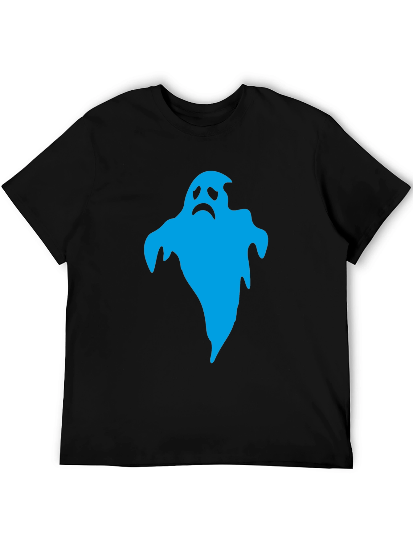 Sad Ghost Graphic T-Shirt - Mens Black Tee