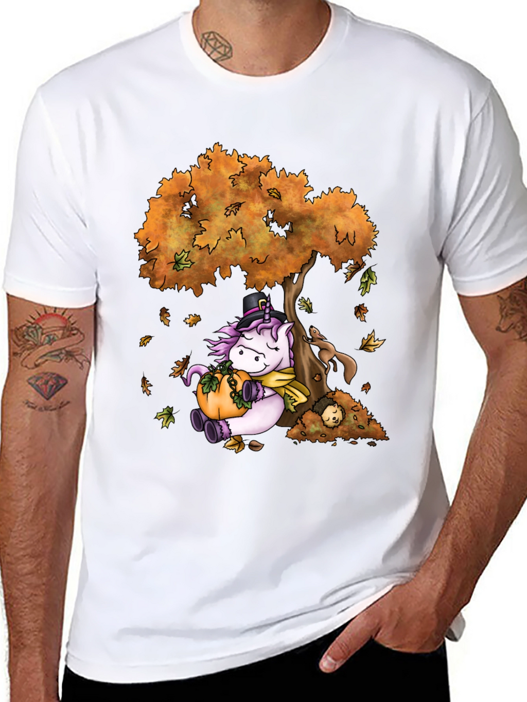 Autumn Unicorn Graphic T-Shirt