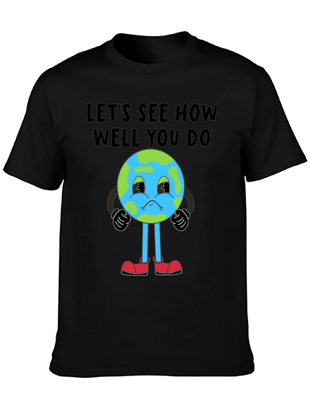 Cartoon Earth Graphic T-Shirt