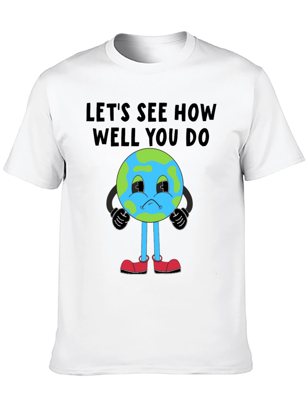 Cartoon Earth Graphic T-Shirt