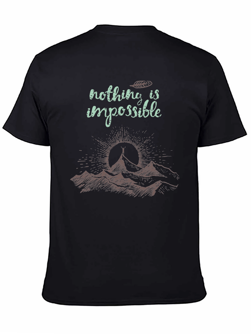Inspirational Mountain Graphic T-Shirt