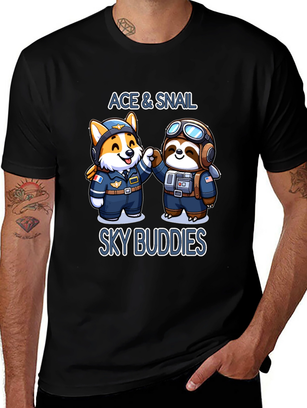 Ace & Snail Sky Buddies T-Shirt