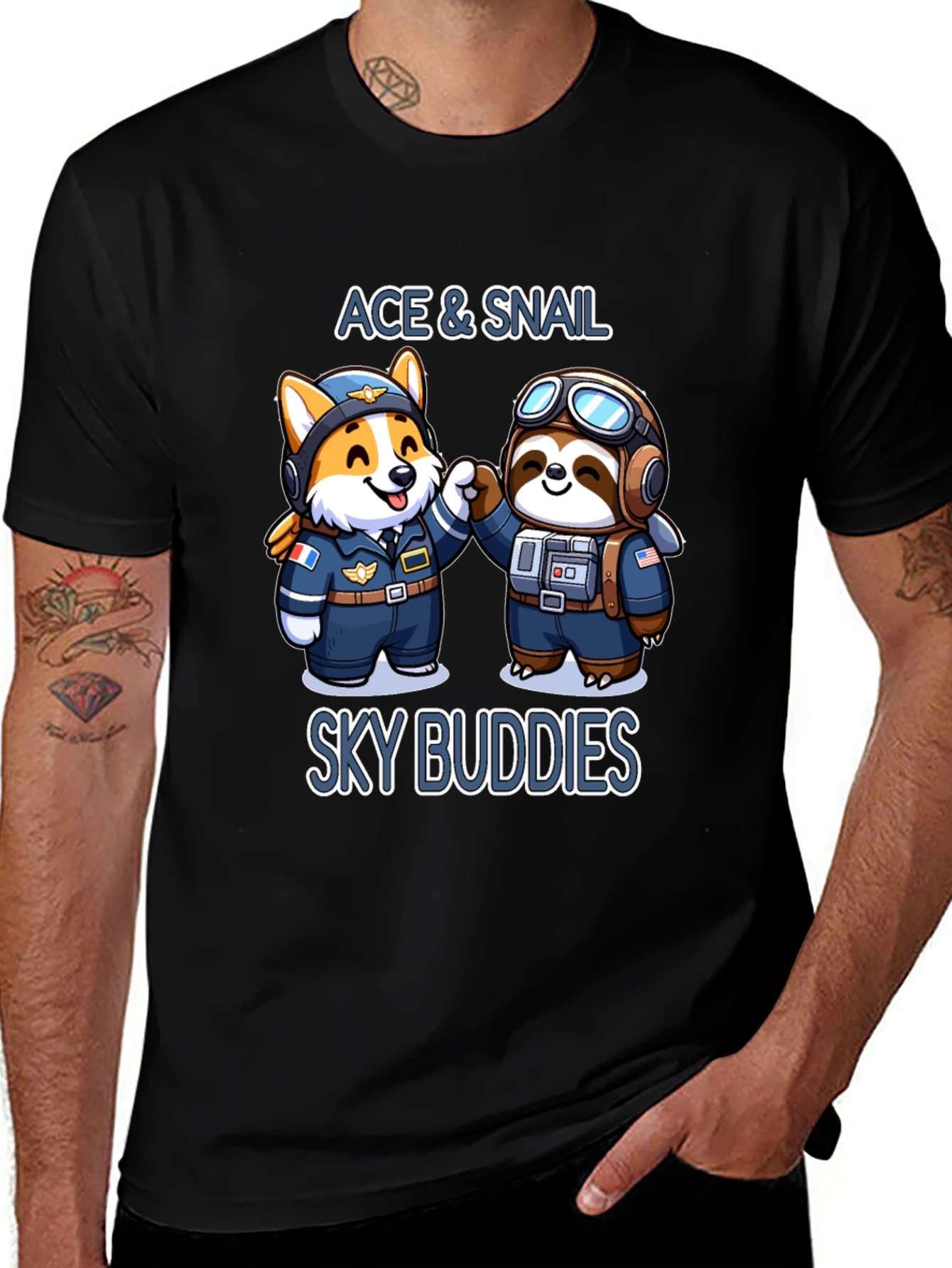 Ace & Snail Sky Buddies T-Shirt