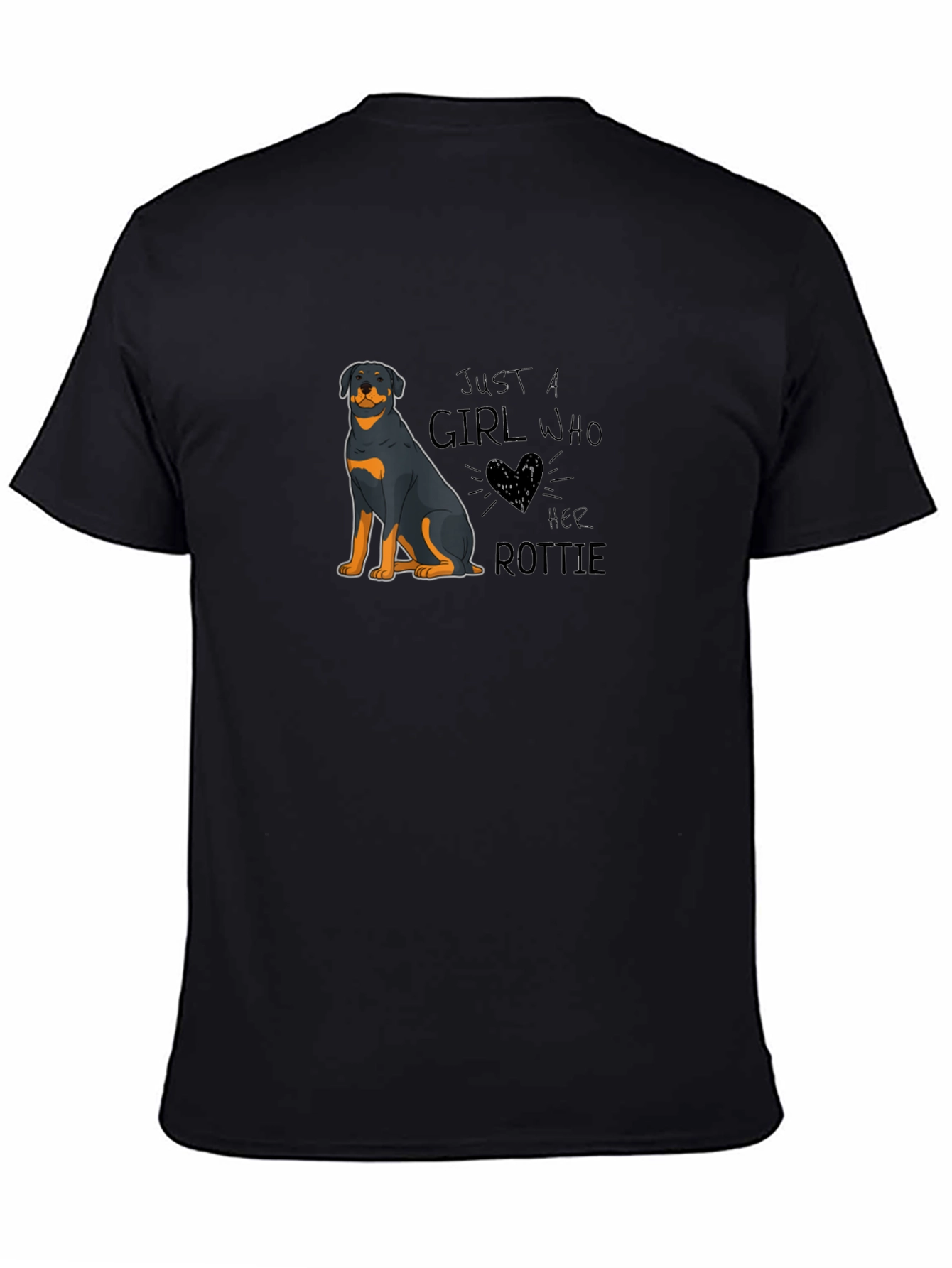 Rottie Girl T-Shirt: Cute Rottweiler Dog Lover Tee