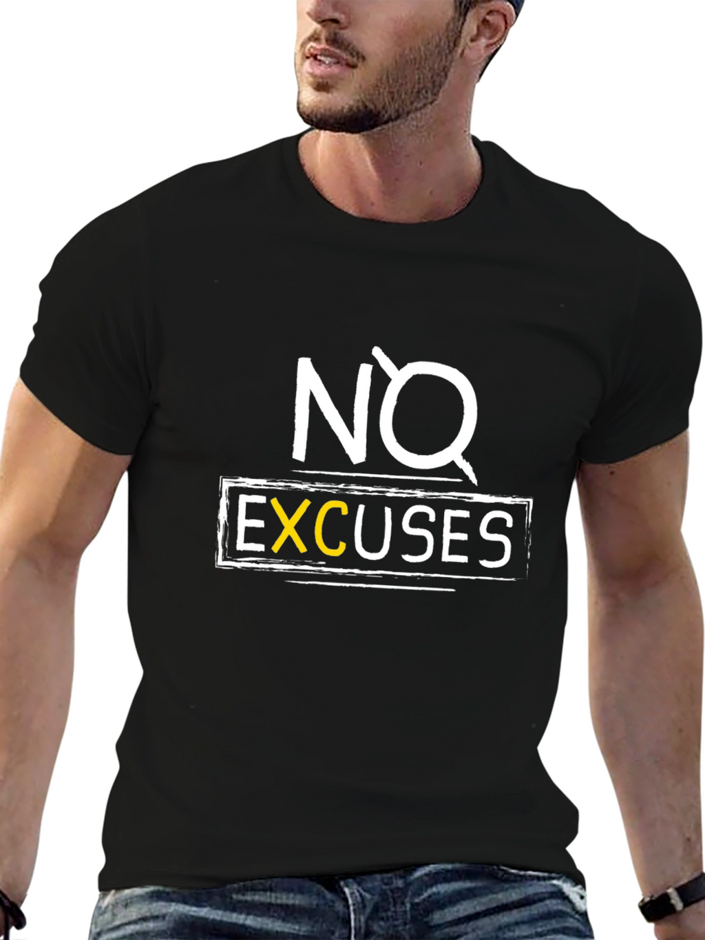 No Excuses Graphic Tee - Motivational T-Shirt