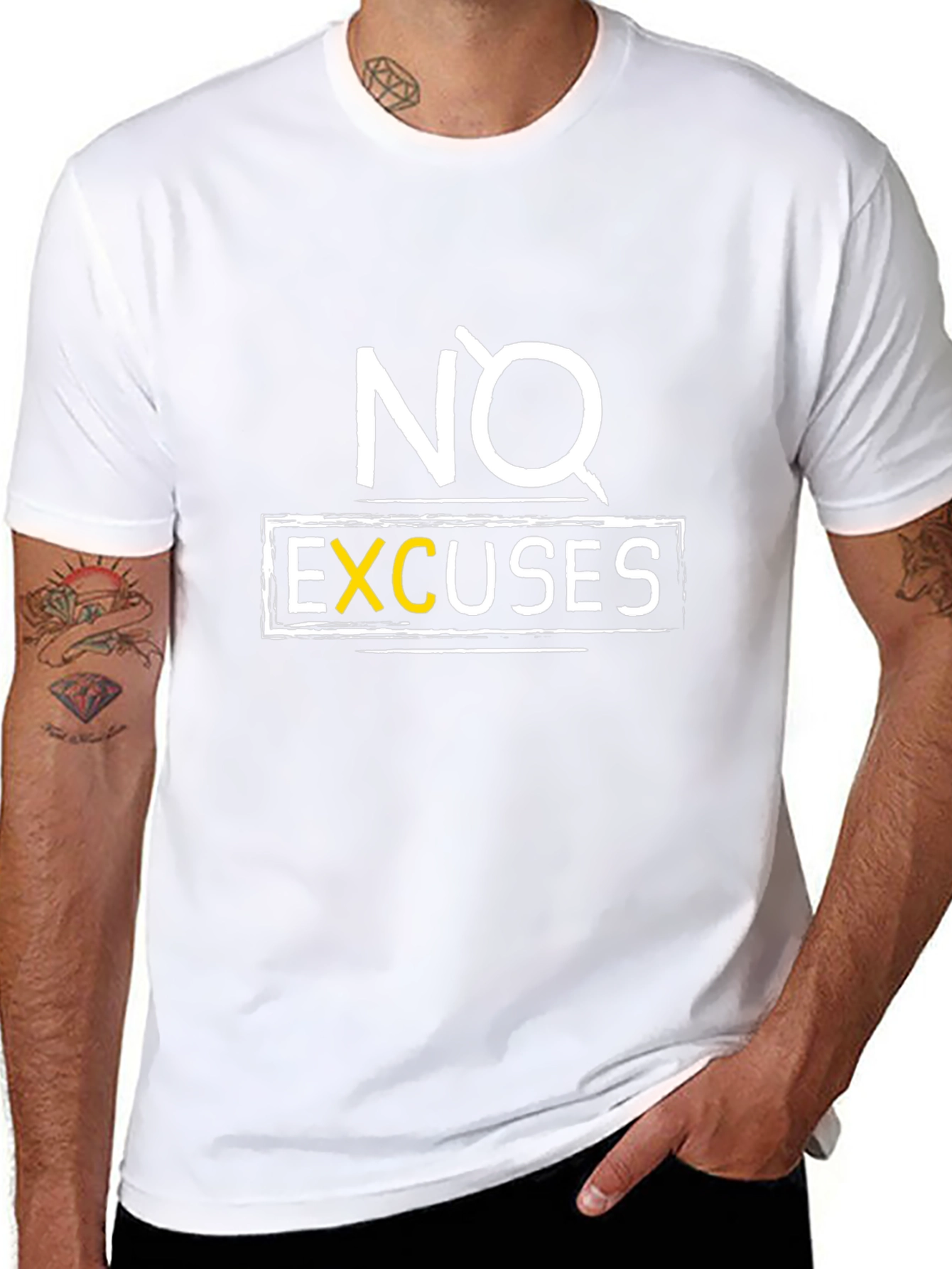 No Excuses Graphic Tee - Motivational T-Shirt