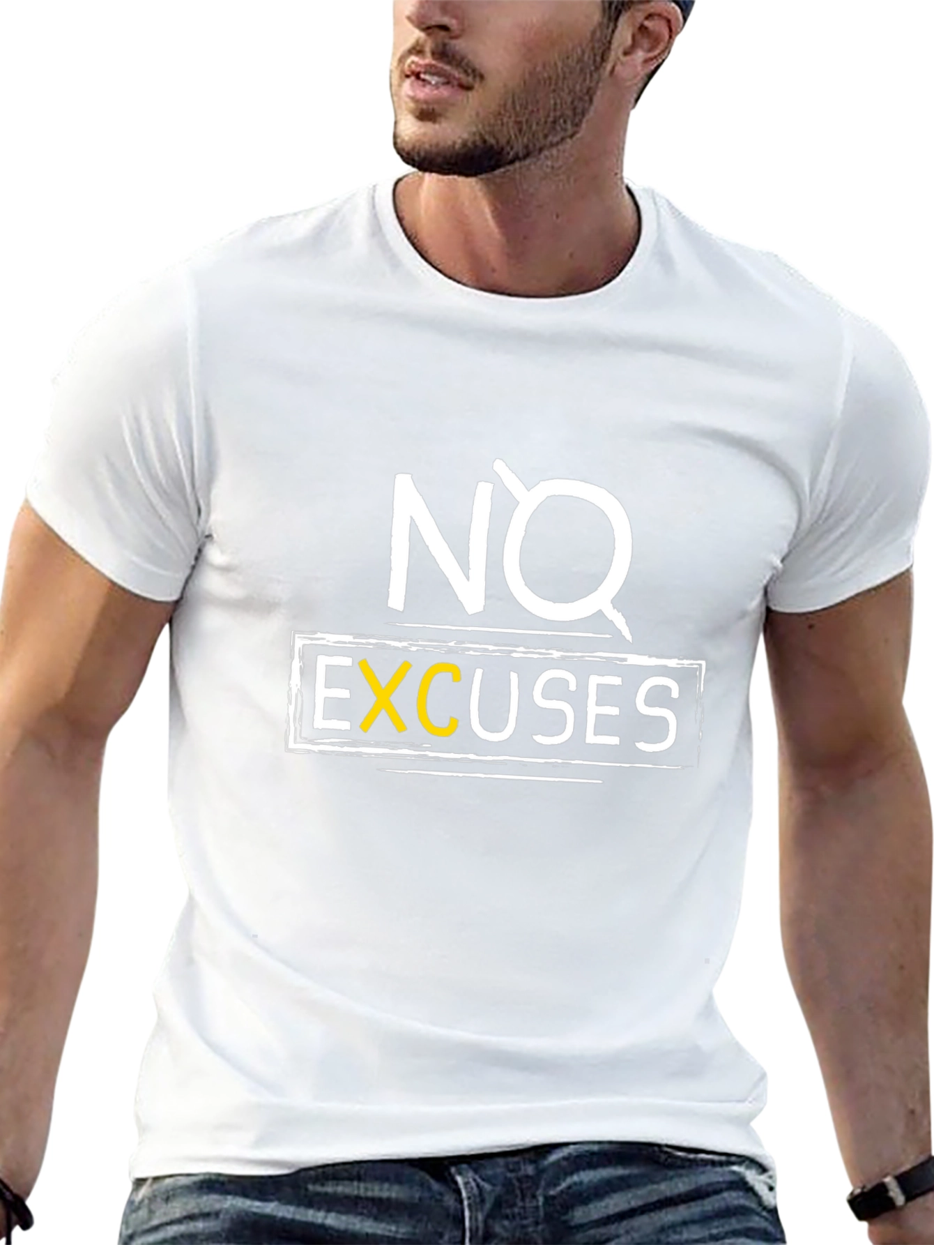 No Excuses Graphic Tee - Motivational T-Shirt