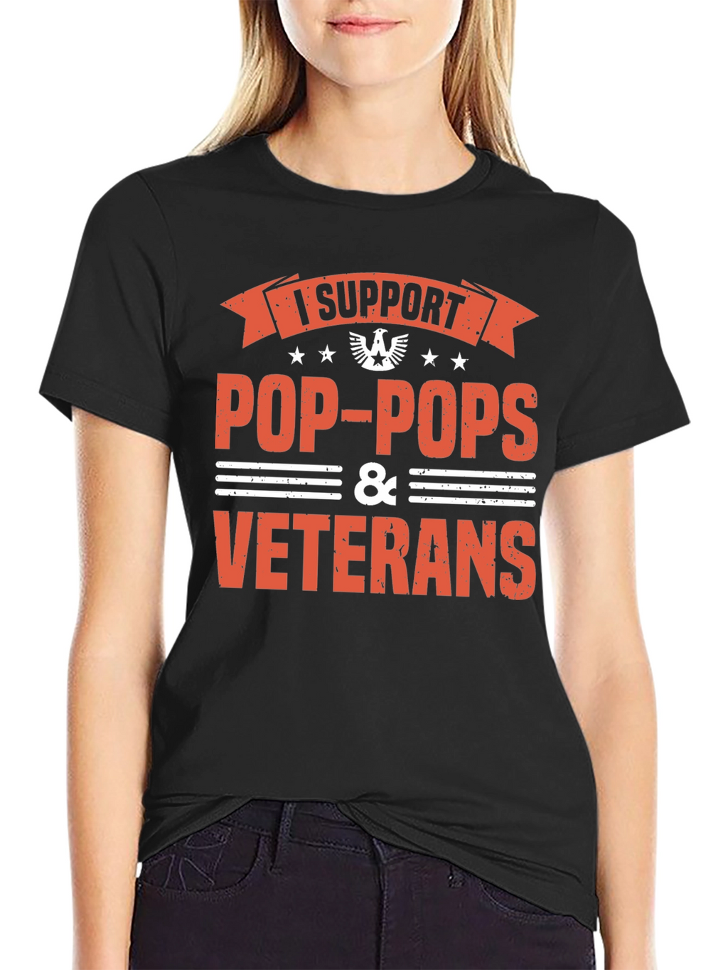 I Support Pop-Pops & Veterans T-Shirt