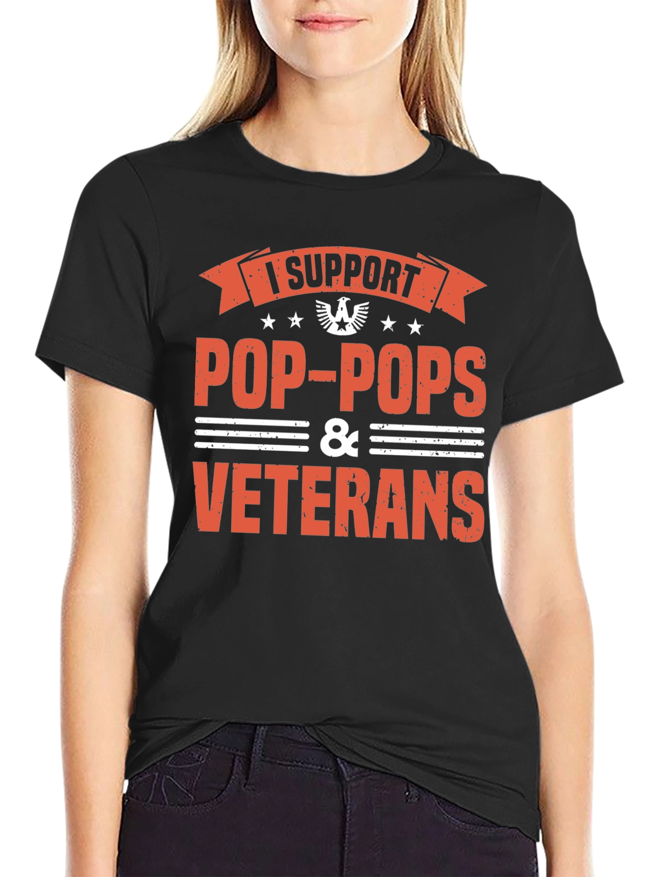 I Support Pop-Pops & Veterans T-Shirt