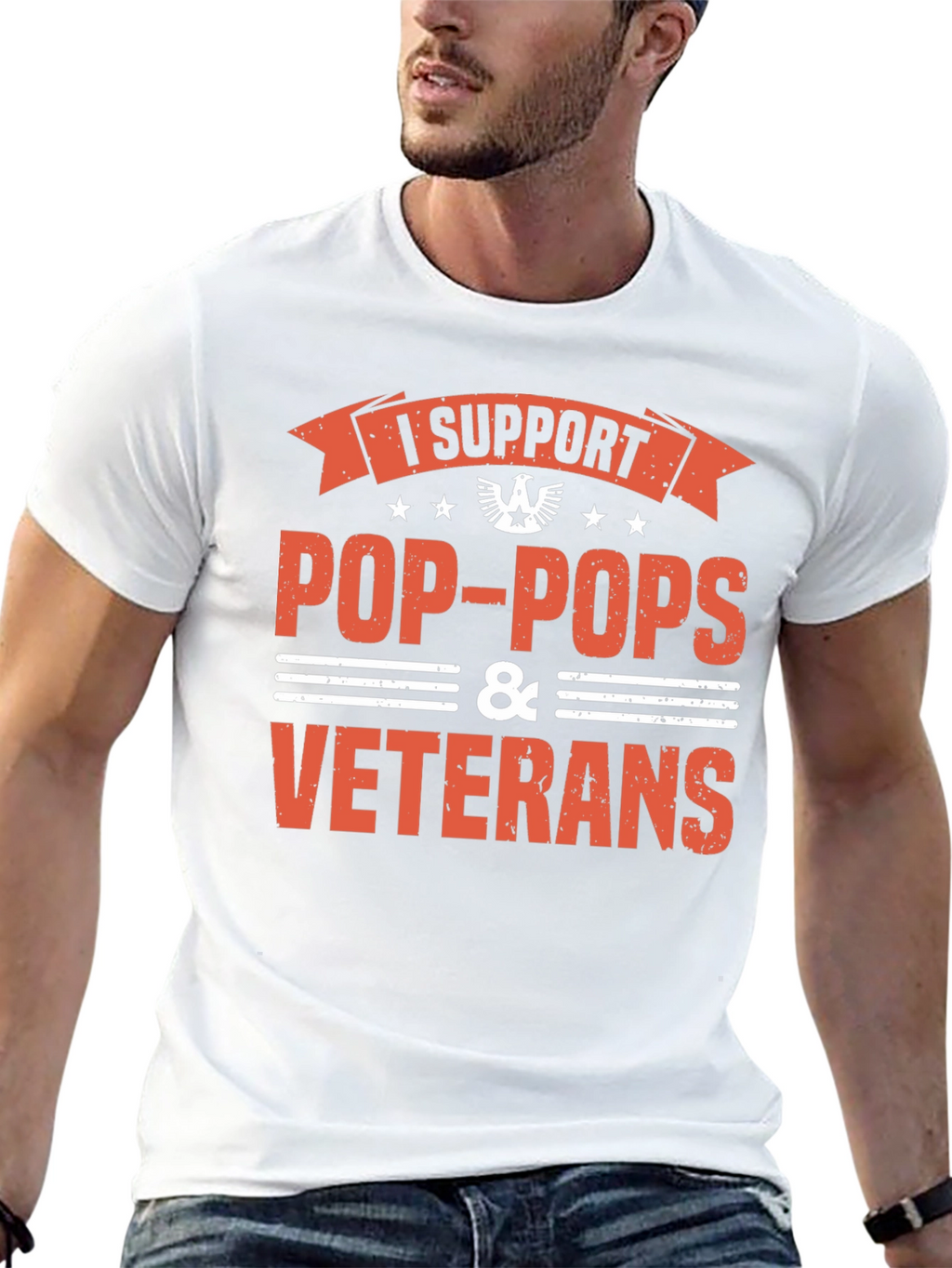 I Support Pop-Pops & Veterans T-Shirt