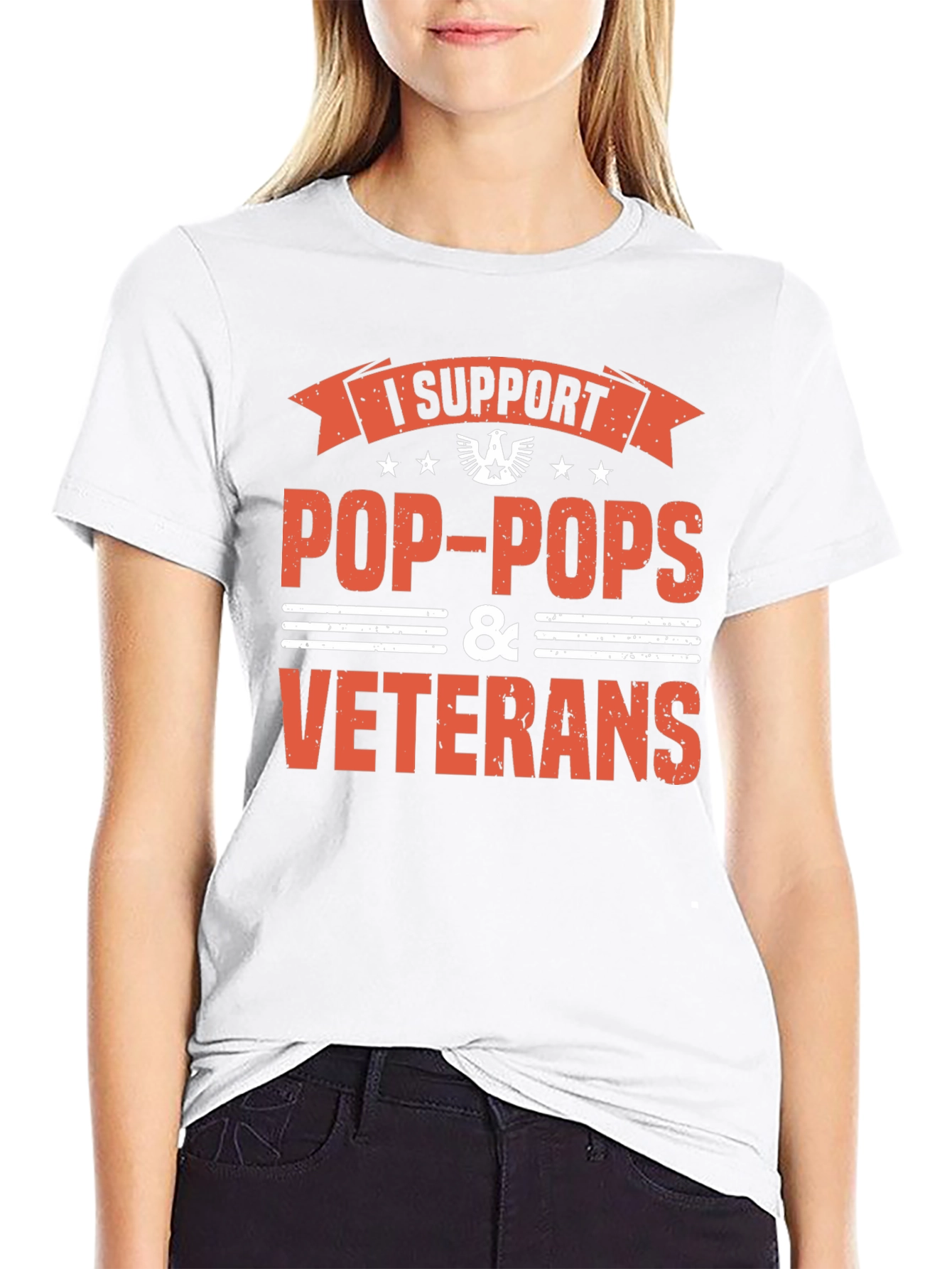 I Support Pop-Pops & Veterans T-Shirt