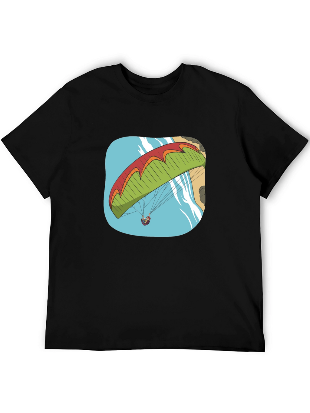Paragliding Adventure T-Shirt - Black