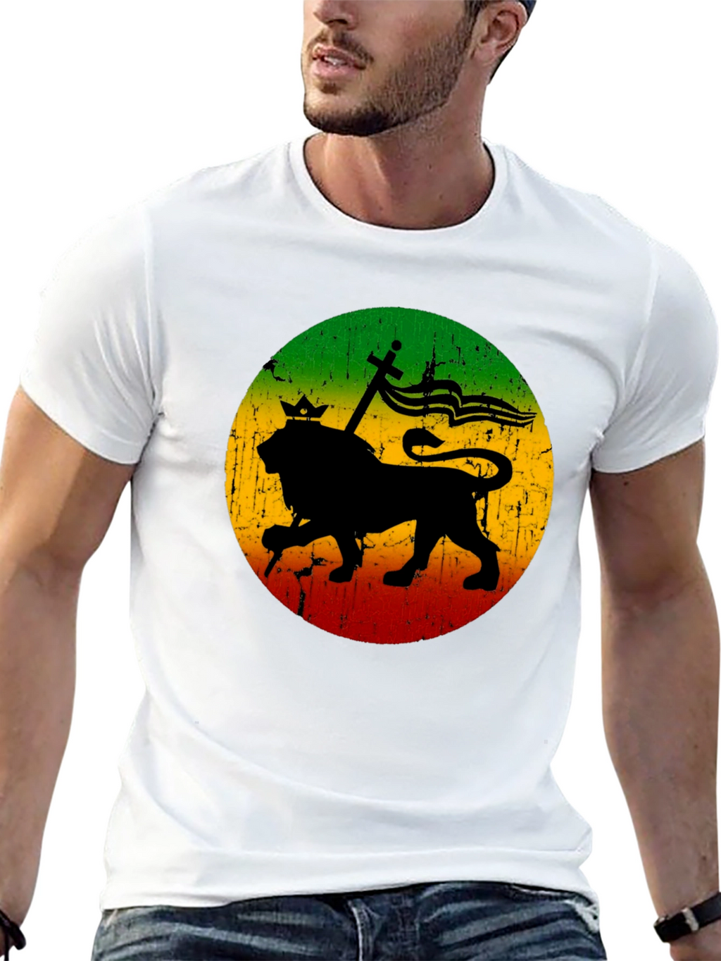 Rasta Lion T-Shirt - Reggae Inspired Graphic Tee