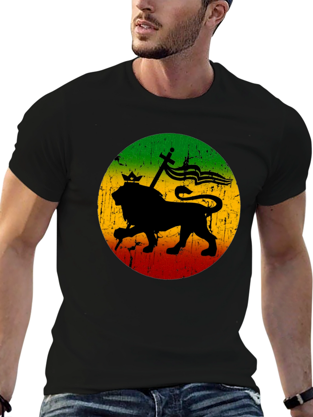 Rasta Lion T-Shirt - Reggae Inspired Graphic Tee