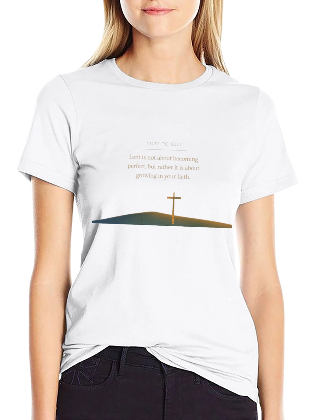 Lent Faith Black Graphic Tee
