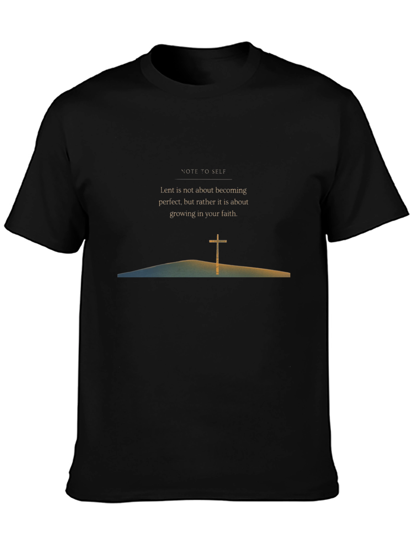 Lent Faith Black Graphic Tee