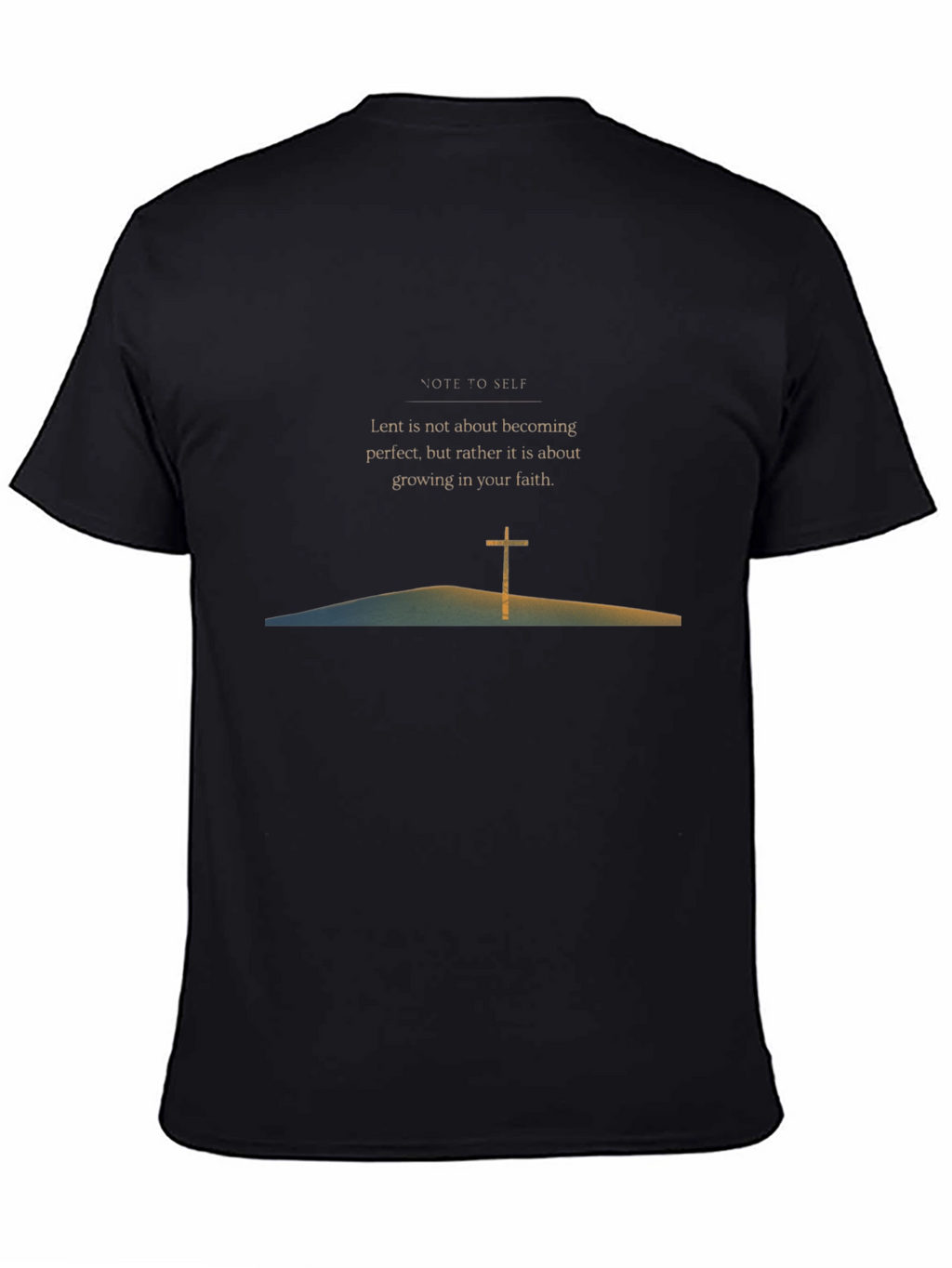 Lent Faith Black Graphic Tee