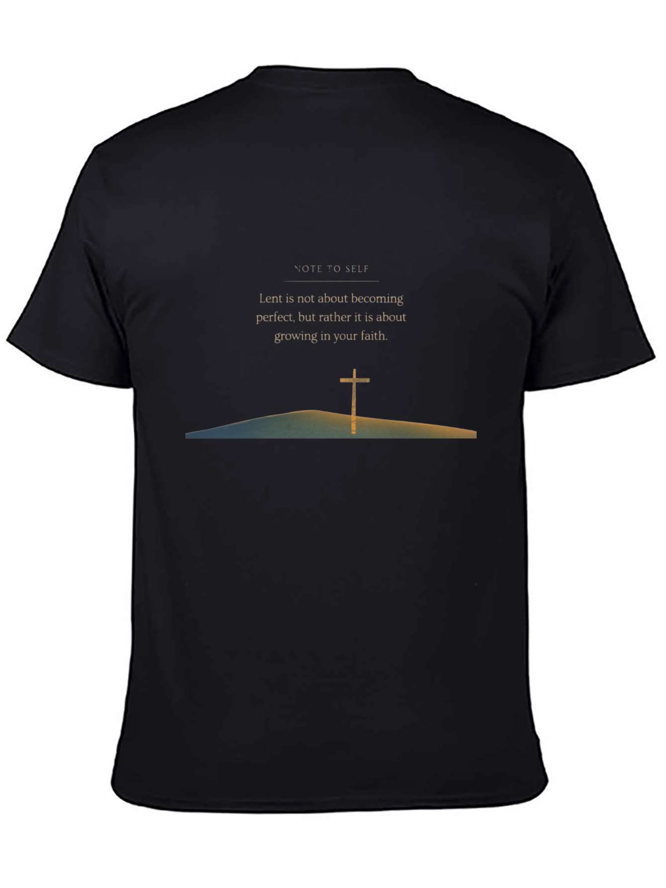 Lent Faith Black Graphic Tee