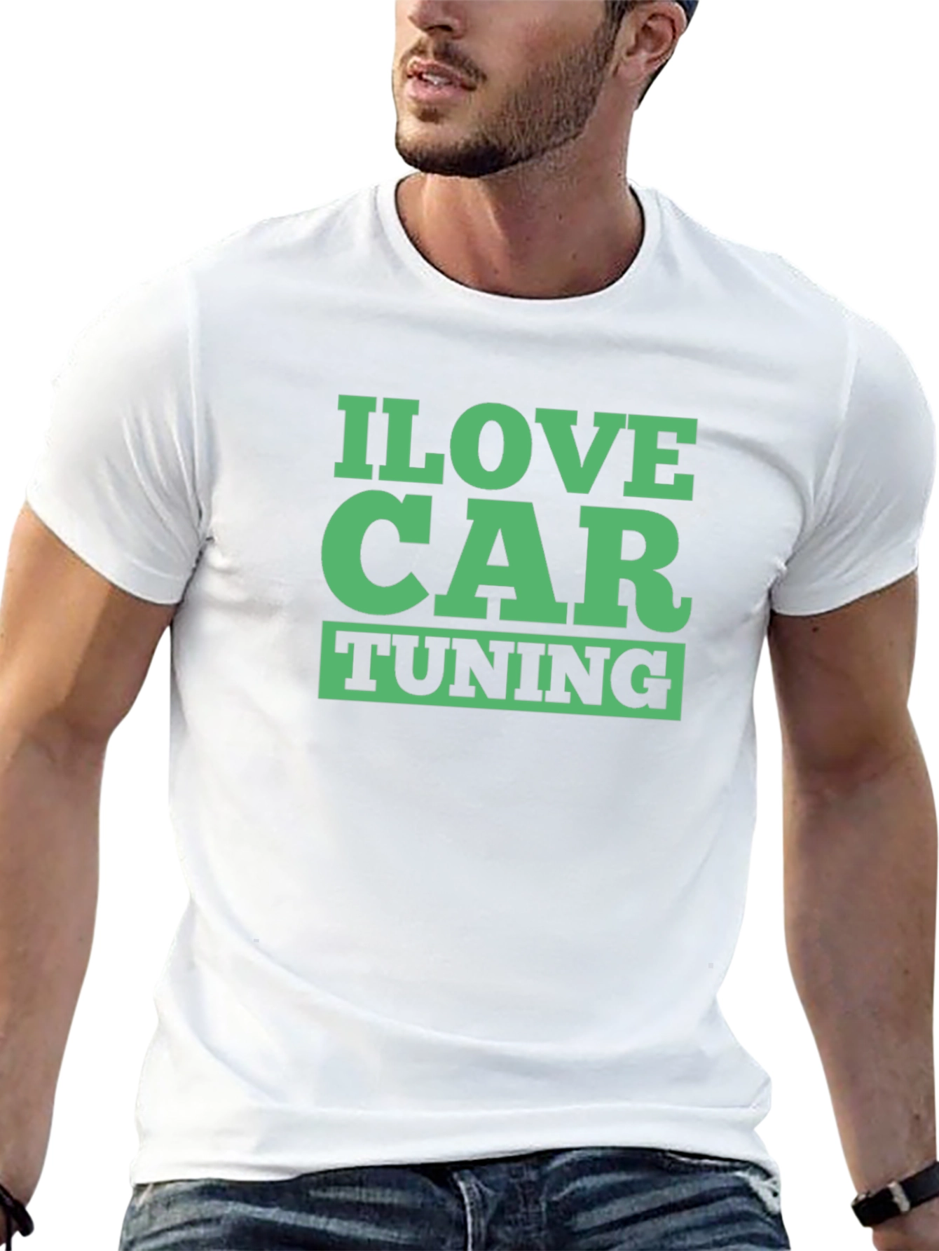 I Love Car Tuning Black T-Shirt