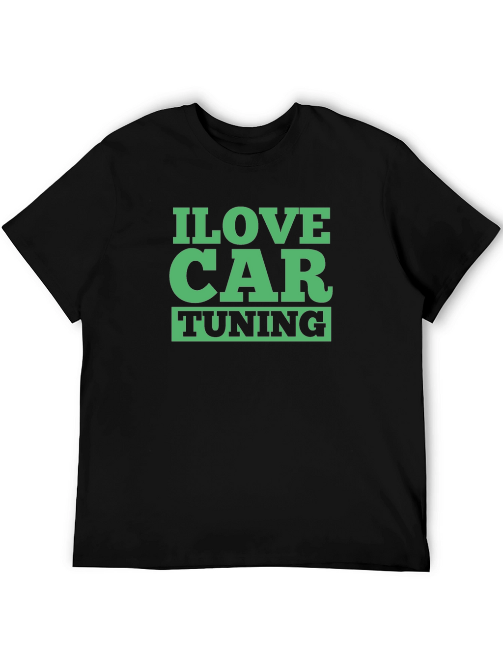 I Love Car Tuning Black T-Shirt