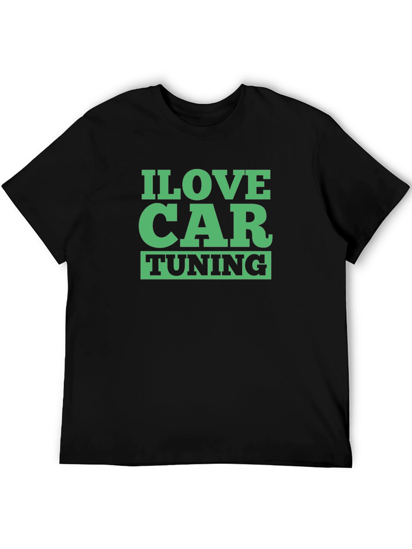 I Love Car Tuning Black T-Shirt