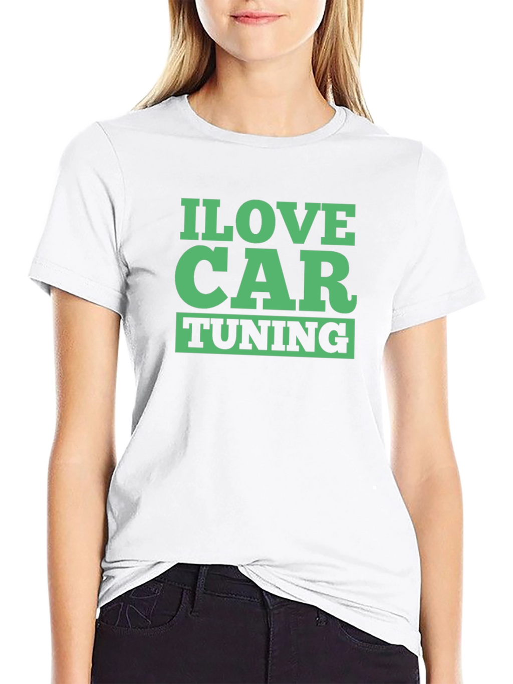 I Love Car Tuning Black T-Shirt