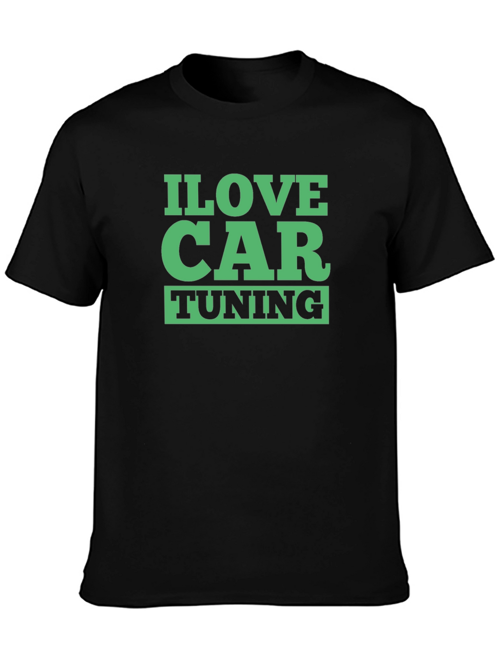 I Love Car Tuning Black T-Shirt