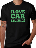 I Love Car Tuning Black T-Shirt