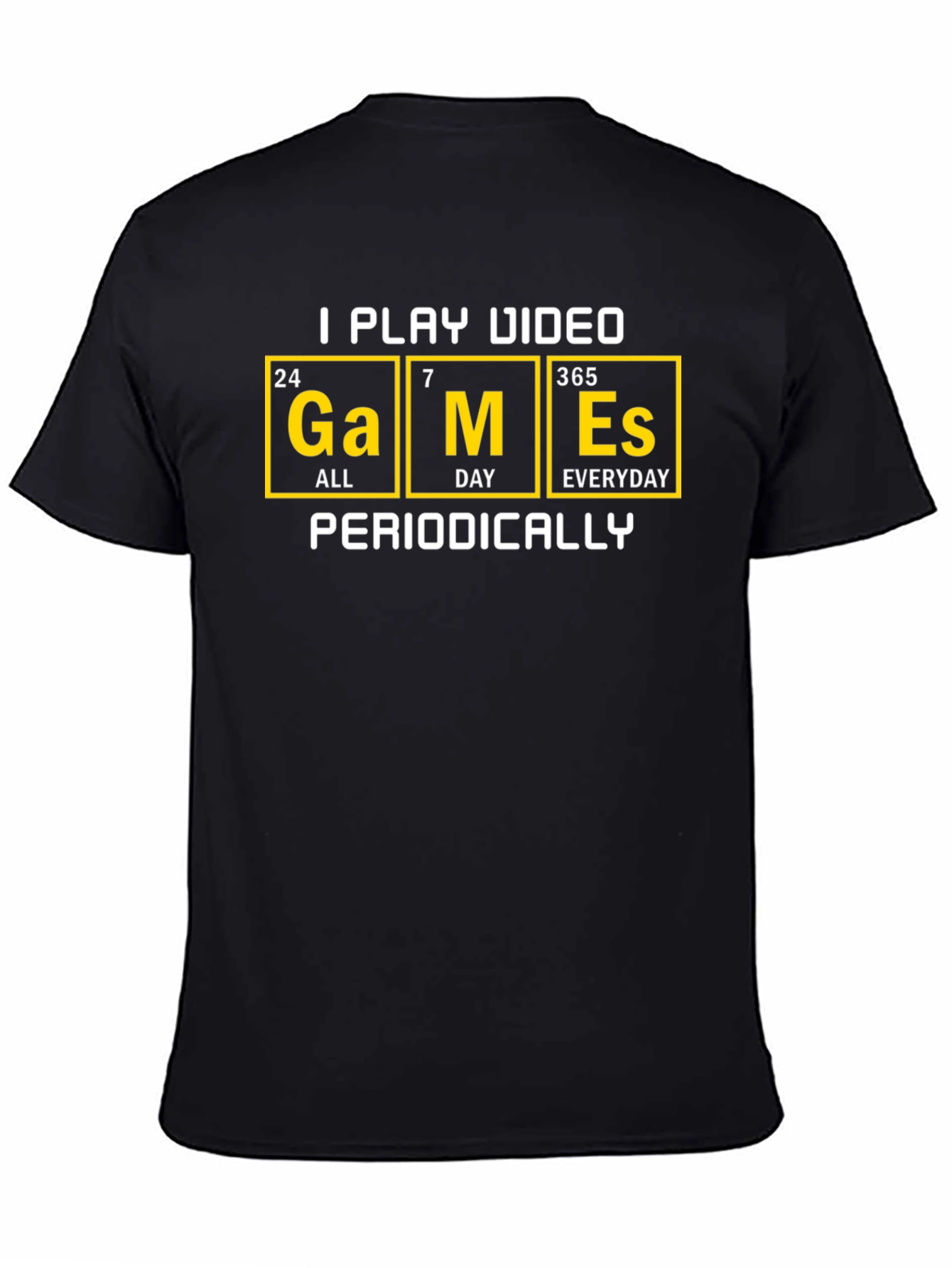 Periodic Table Gamer T-Shirt - I Play Video Games