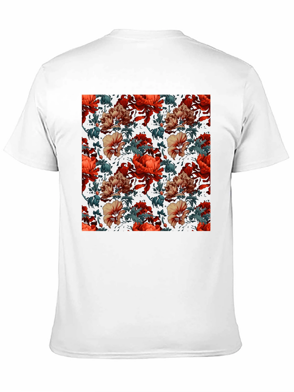 Floral Print Crew Neck T-Shirt