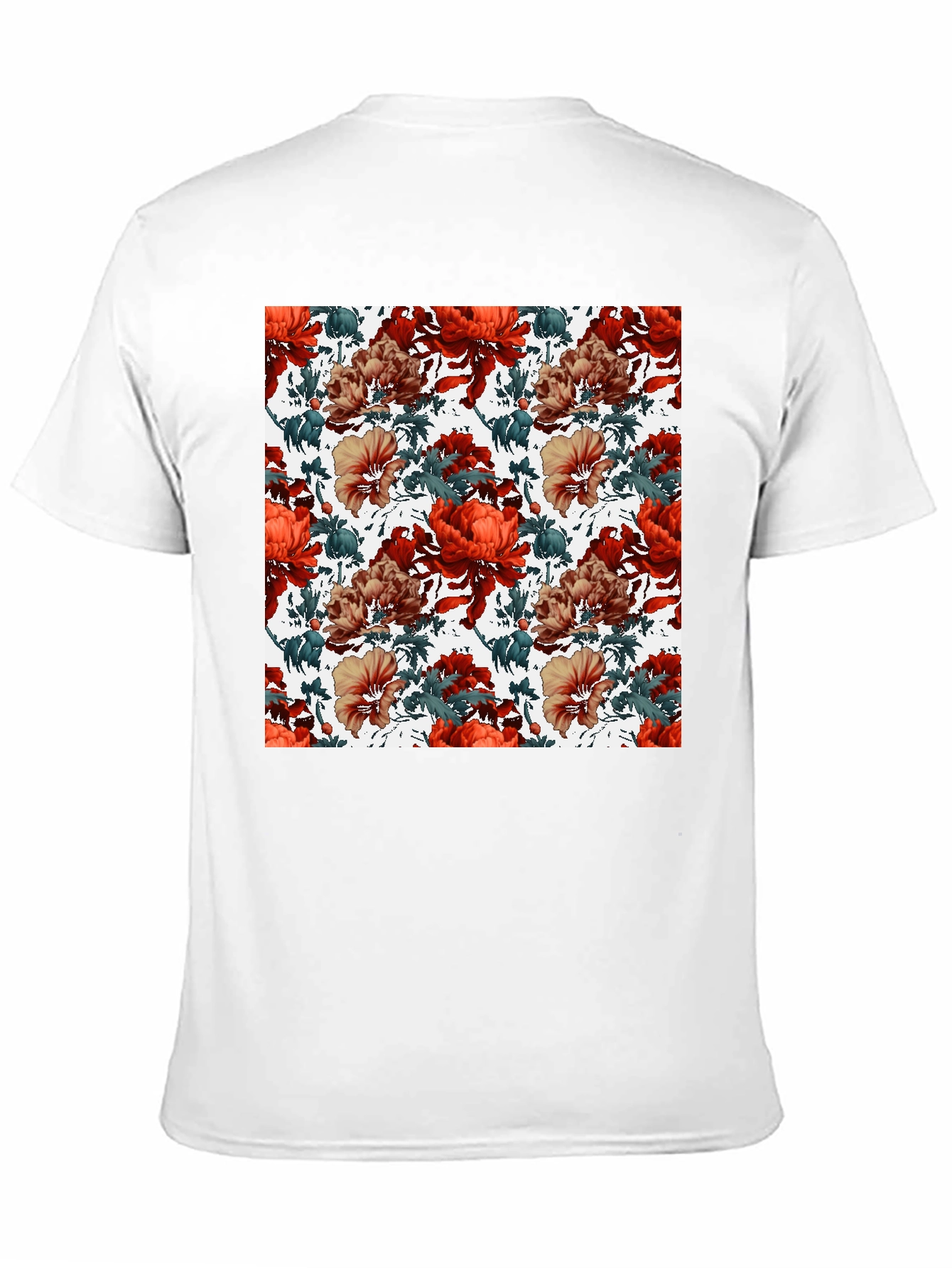 Floral Print Crew Neck T-Shirt