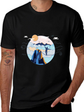Mountain Walker Black T-Shirt Adventure Graphic Tee