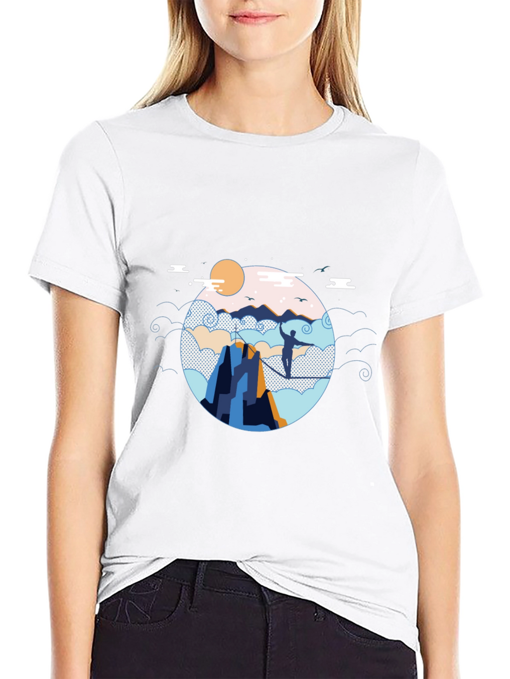 Mountain Walker Black T-Shirt Adventure Graphic Tee
