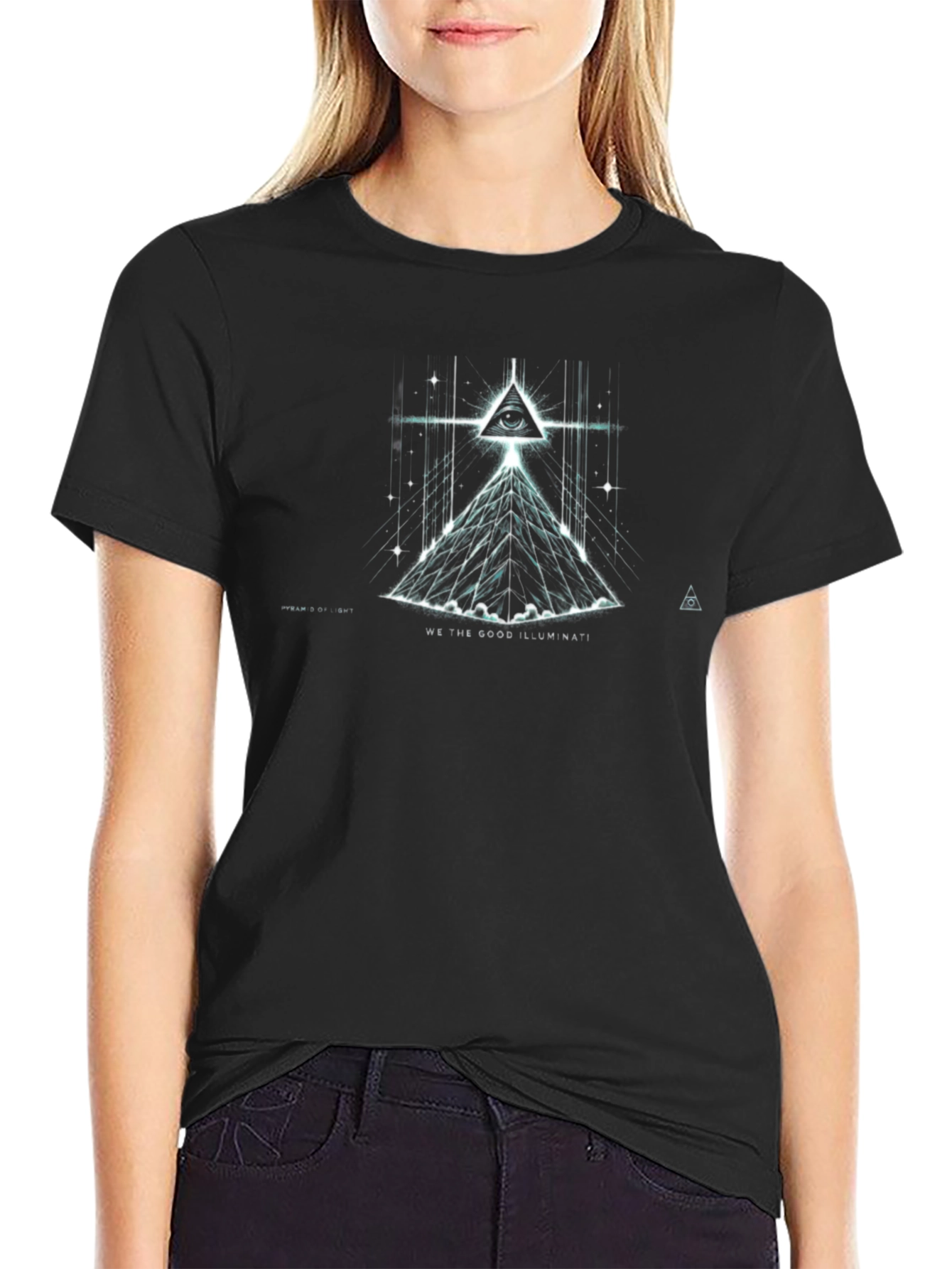 Illuminati Graphic Black T-Shirt