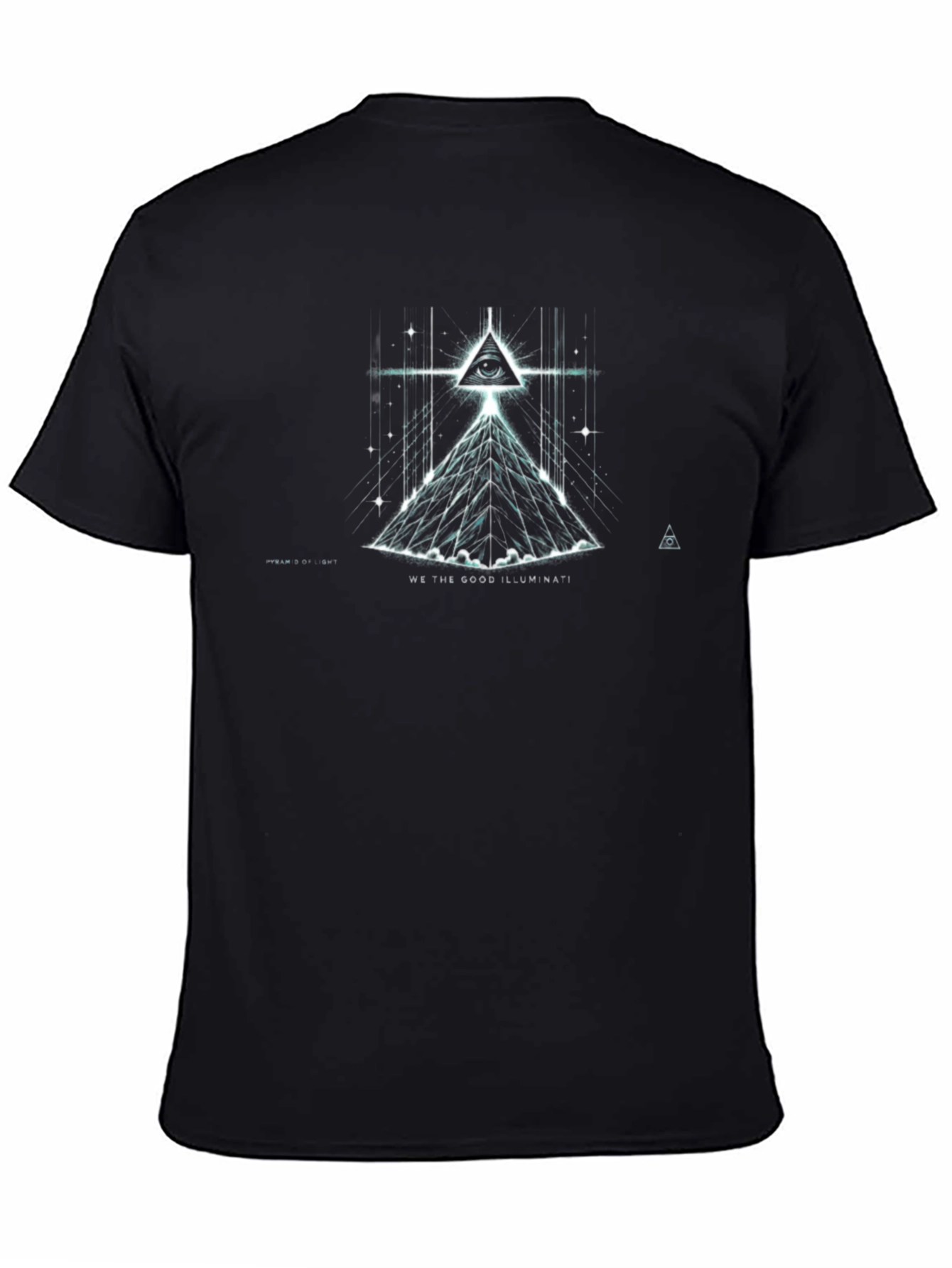Illuminati Graphic Black T-Shirt