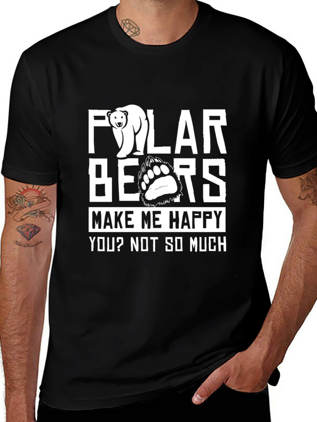 Polar Bears Funny Graphic T-Shirt - Unisex