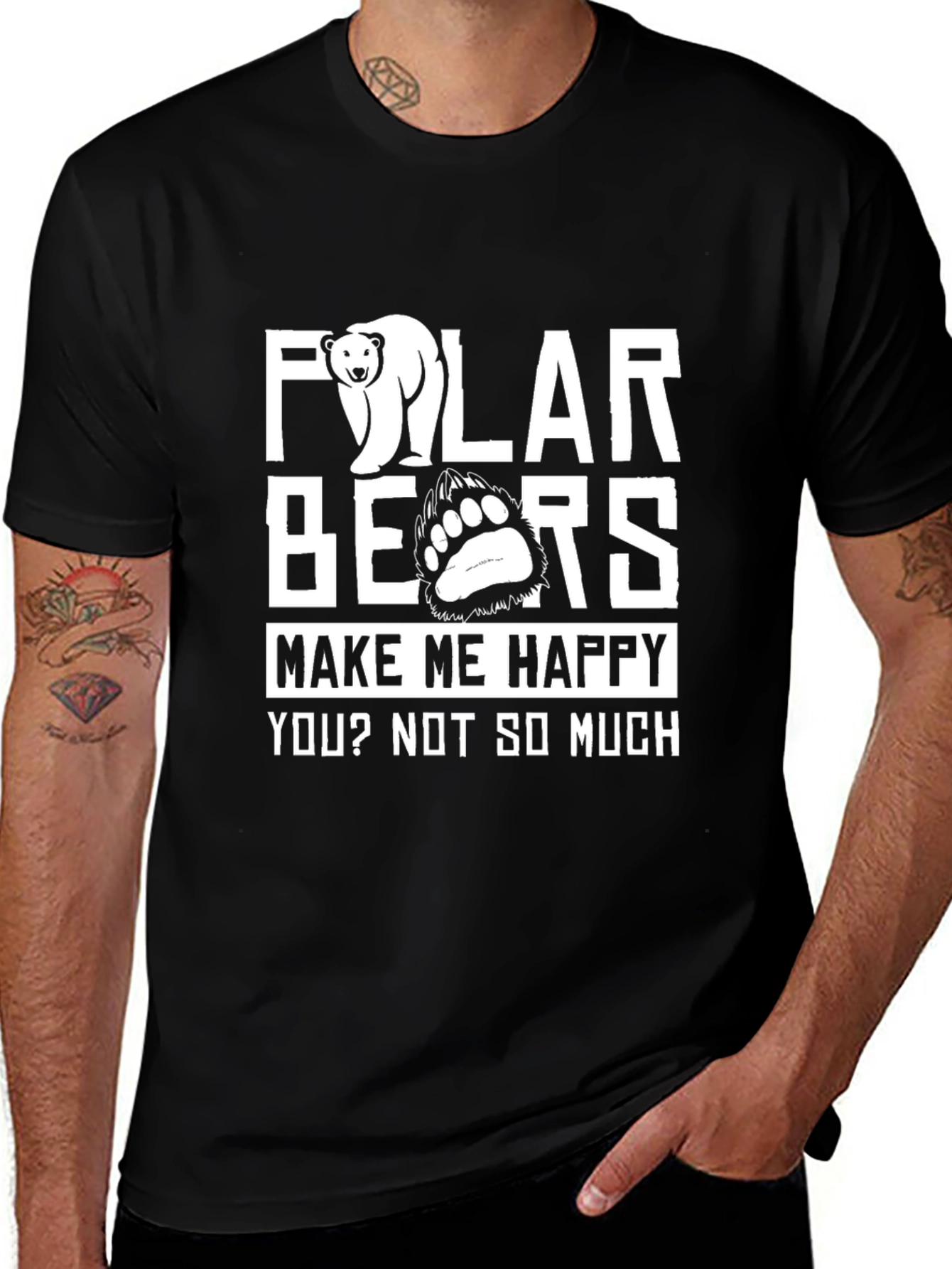 Polar Bears Funny Graphic T-Shirt - Unisex